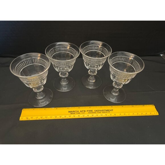Waterford Collection by Duncan Miller Footed Liquior Cocktail Glasses Set of 4 - Picture 8 of 9